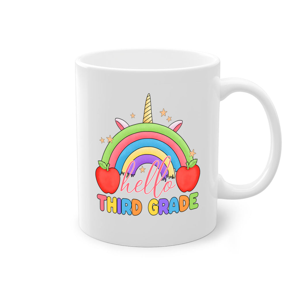 Hello 3rd Grade Unicorn Rainbow 13#- Third Grade-Mug / Coffee Cup
