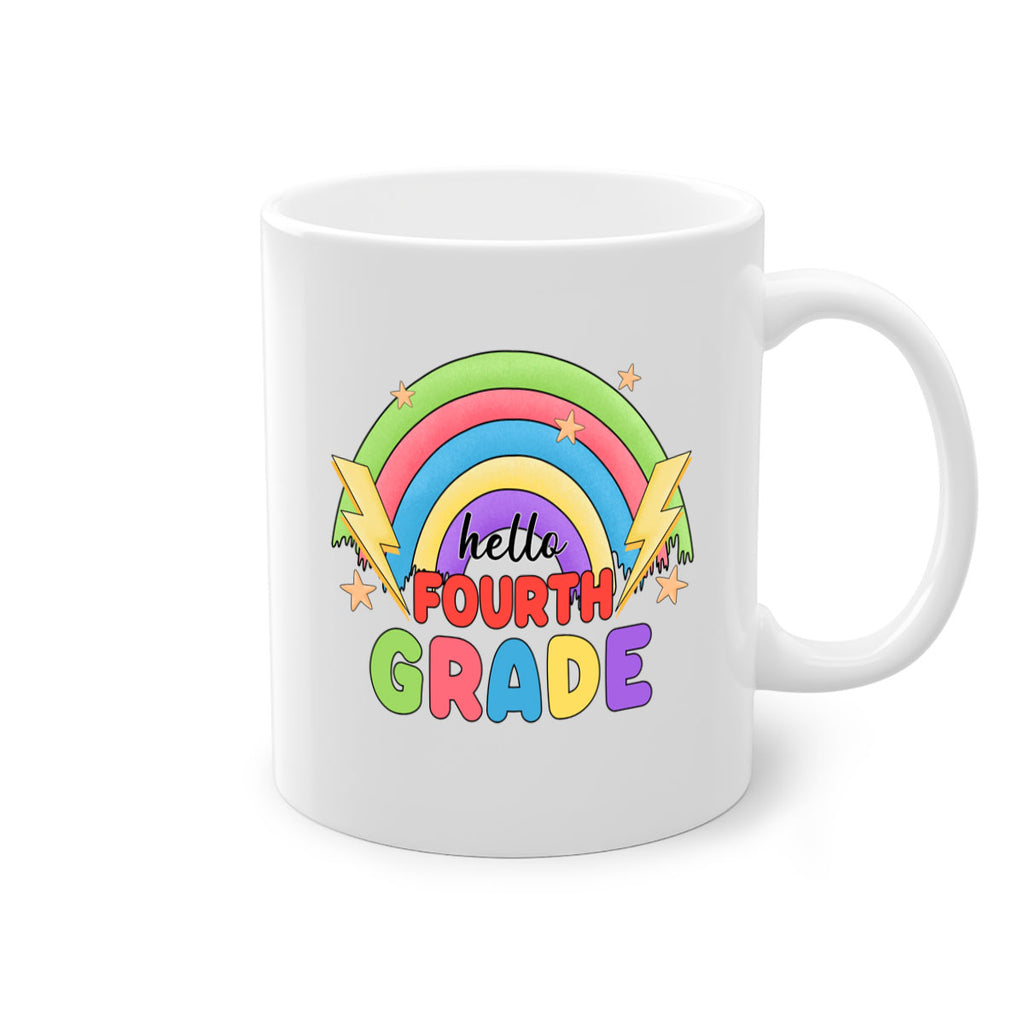Hello 4th Grade Rainbow 13#- 4th grade-Mug / Coffee Cup