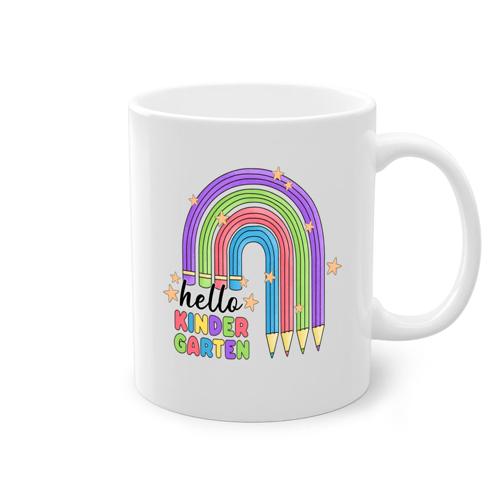 Hello Kindergarten Pencil Rainbow 4#- Kindergarten-Mug / Coffee Cup