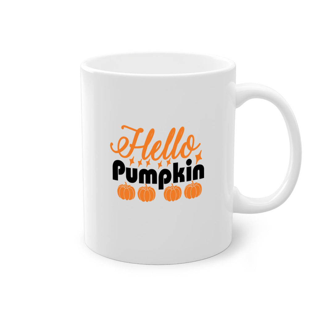 Hello Pumpkin 292#- fall-Mug / Coffee Cup