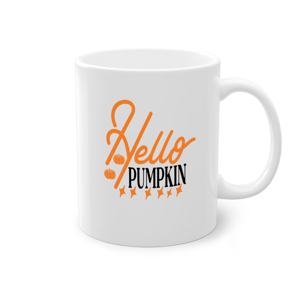 Hello Pumpkin 293#- fall-Mug / Coffee Cup