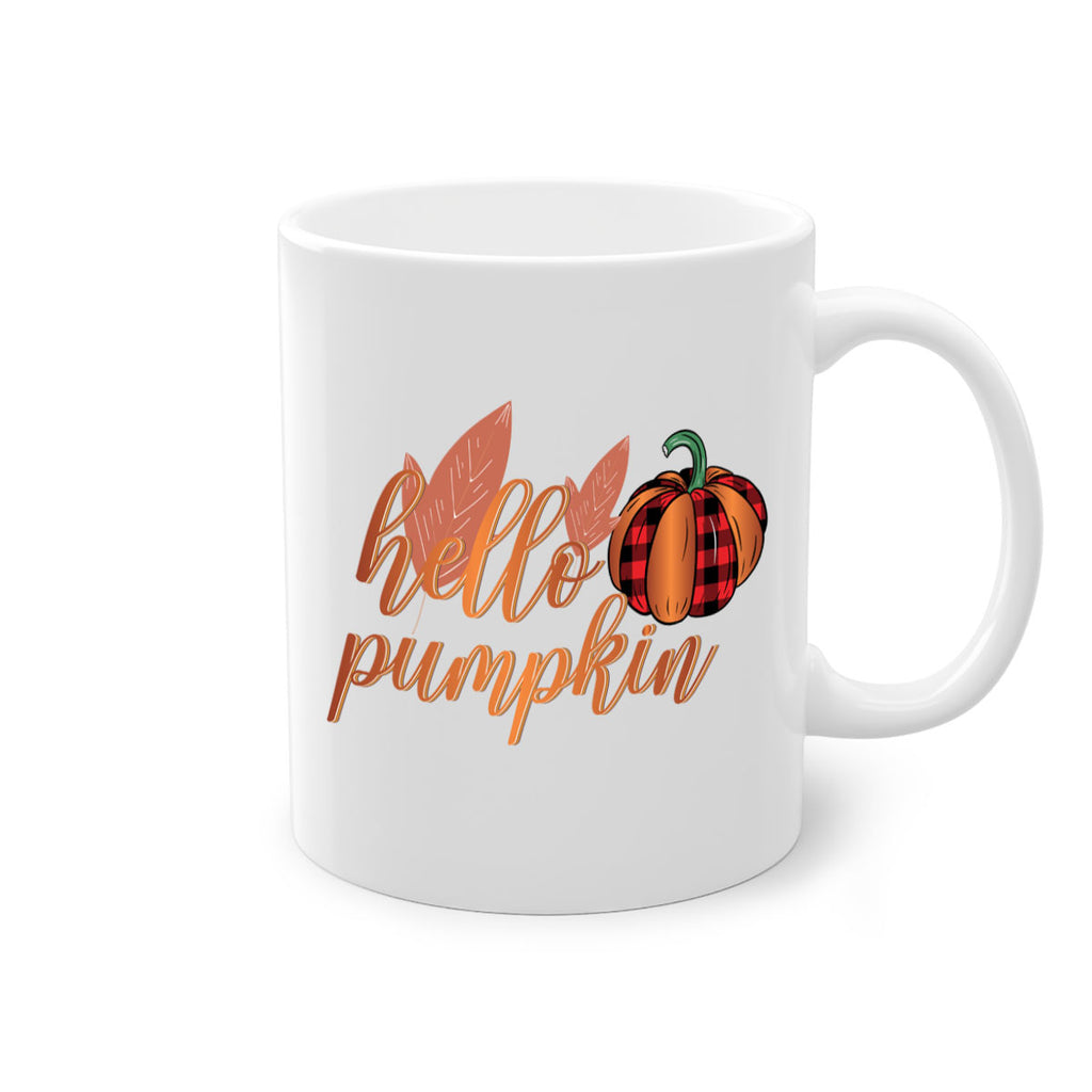 Hello Pumpkin 294#- fall-Mug / Coffee Cup