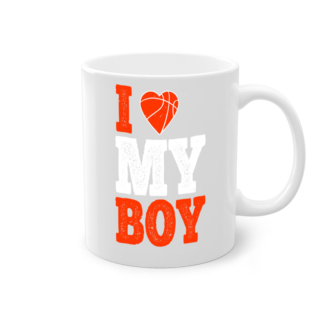 I love my boy 1108#- basketball-Mug / Coffee Cup