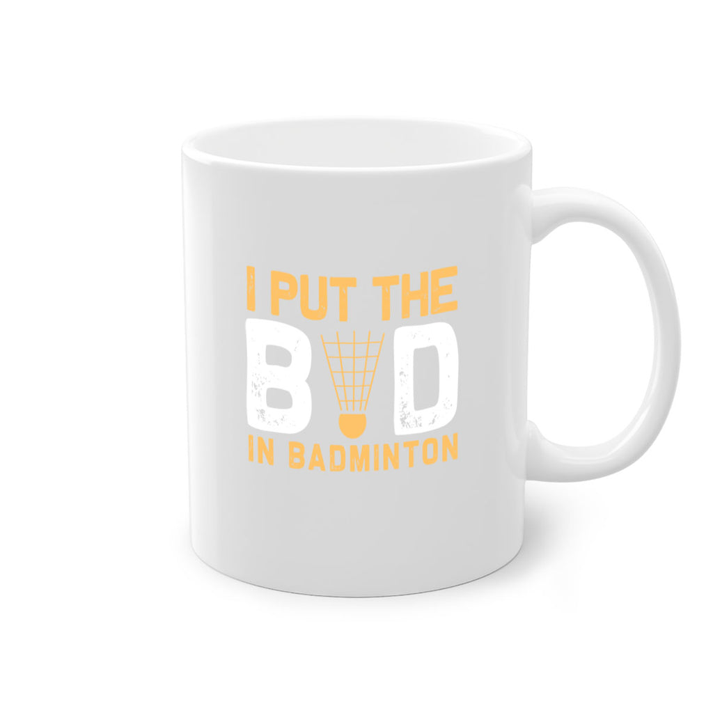 I put the 1097#- badminton-Mug / Coffee Cup