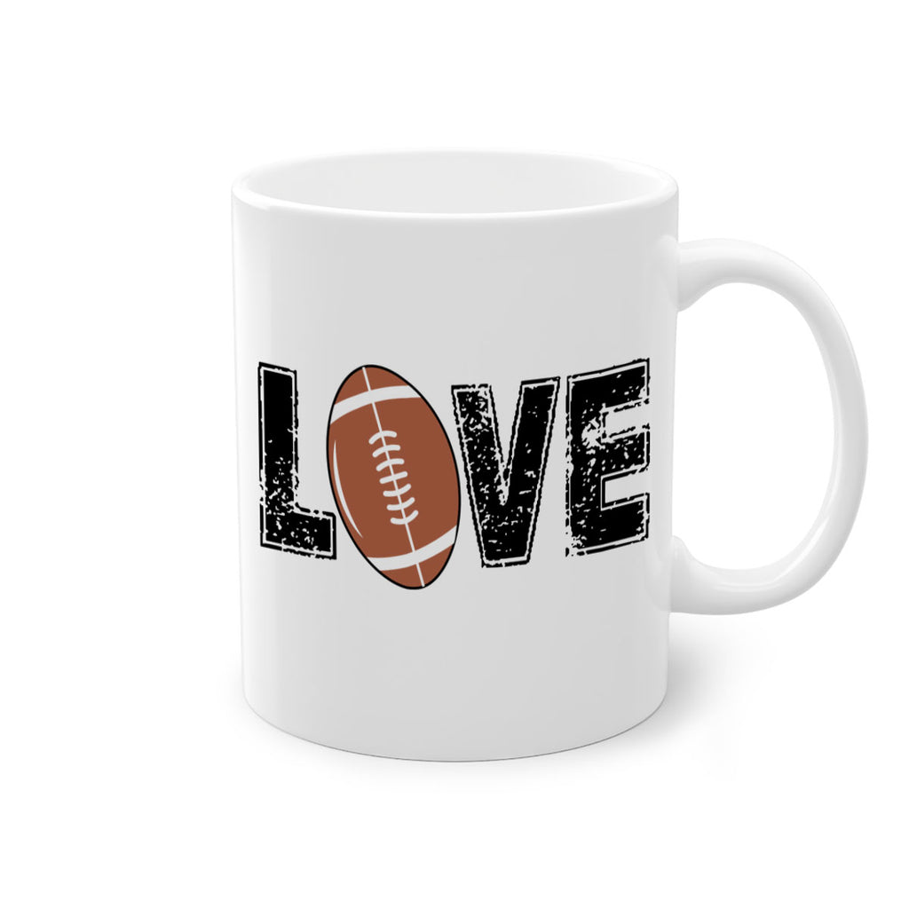Love 739#- football-Mug / Coffee Cup