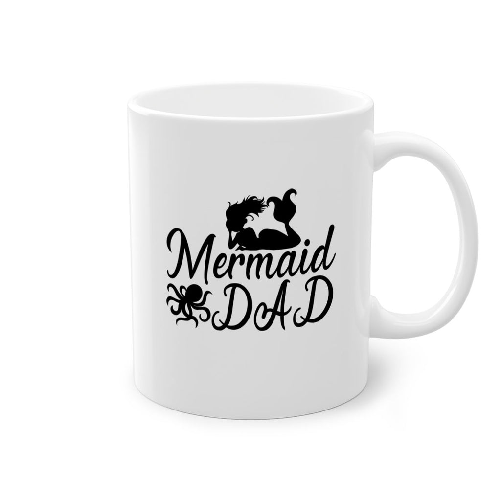 Mermaid Dad 357#- mermaid-Mug / Coffee Cup