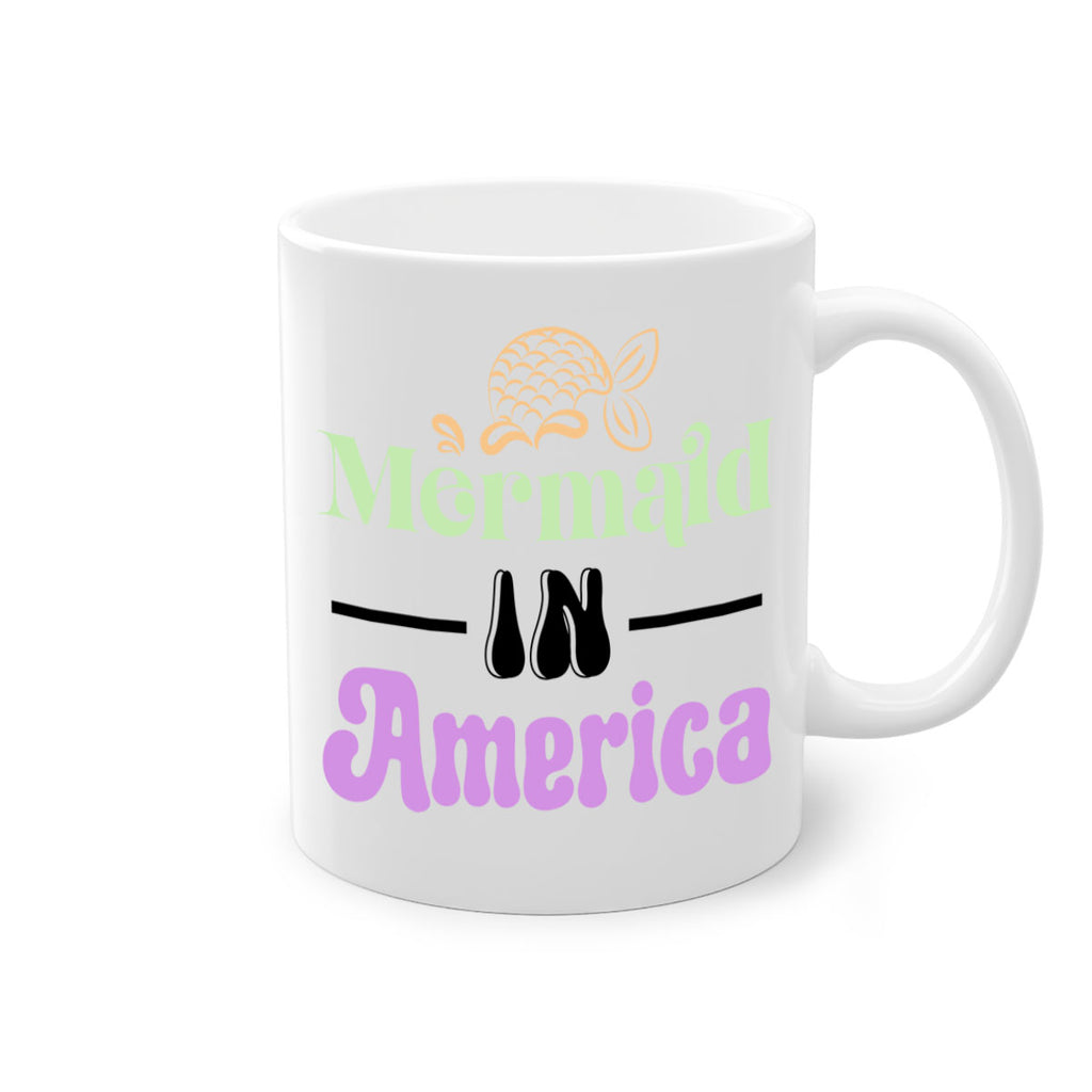 Mermaid In America 420#- mermaid-Mug / Coffee Cup