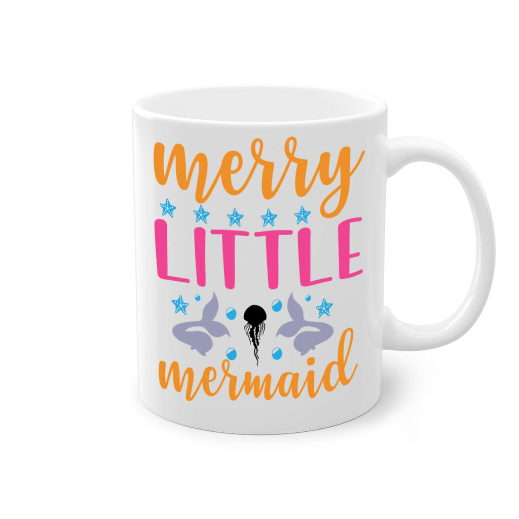 Merry Little Mermaid Design 503#- mermaid-Mug / Coffee Cup