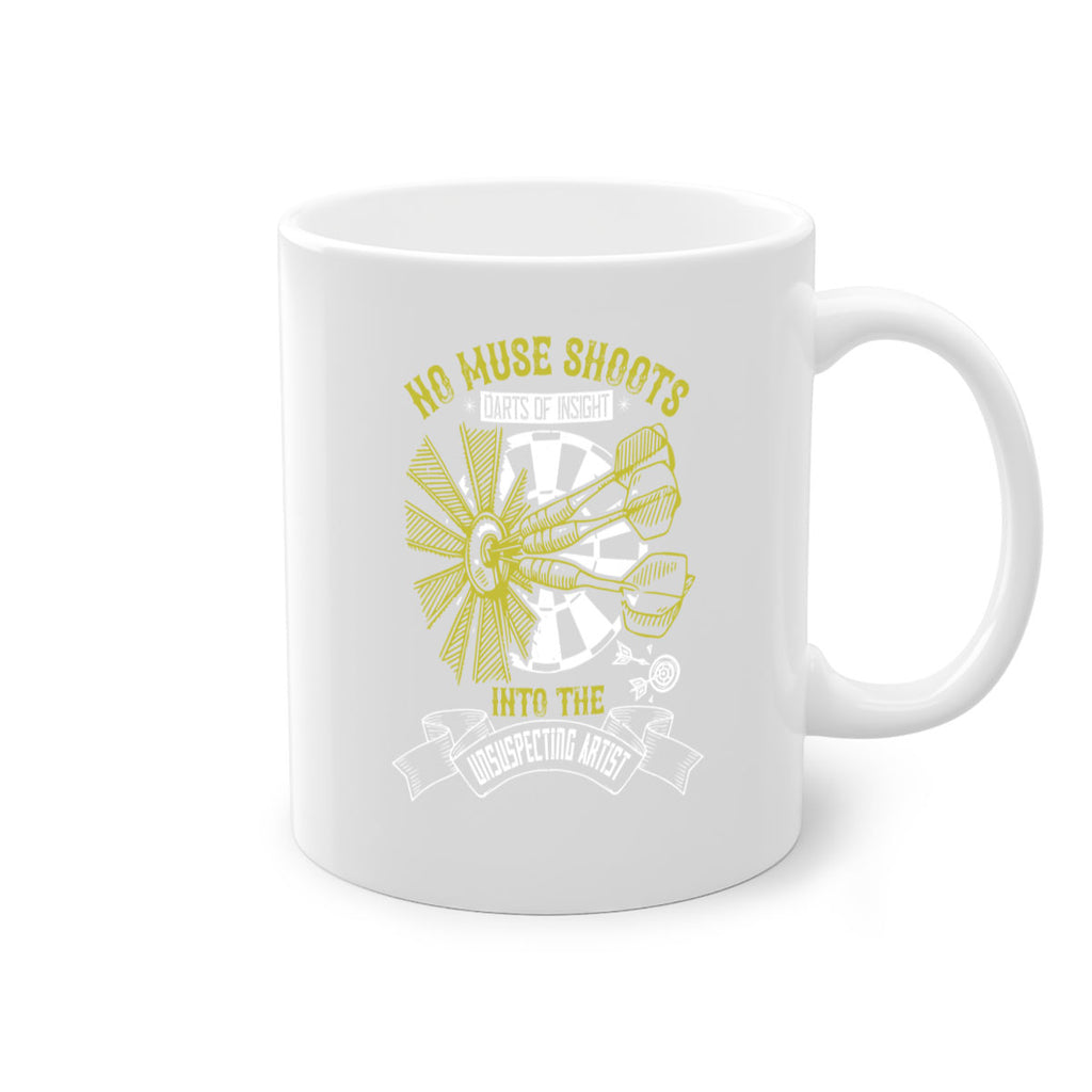 No muse shoots darts of insight into the unsuspecting artist 1914#- darts-Mug / Coffee Cup