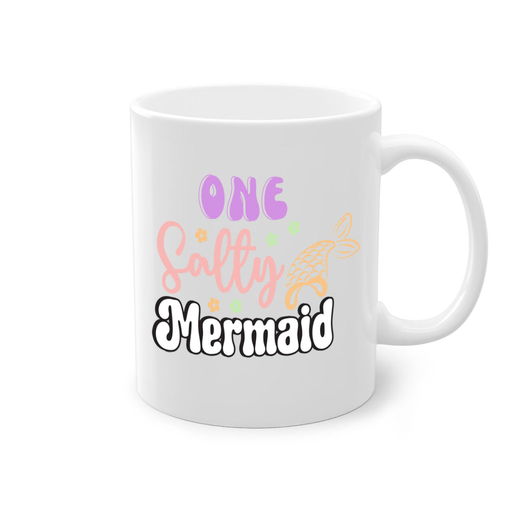 One Salty Mermaid 529#- mermaid-Mug / Coffee Cup