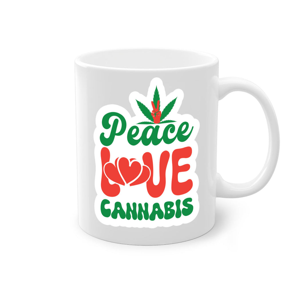 Peace Love Cannabis 218#- marijuana-Mug / Coffee Cup