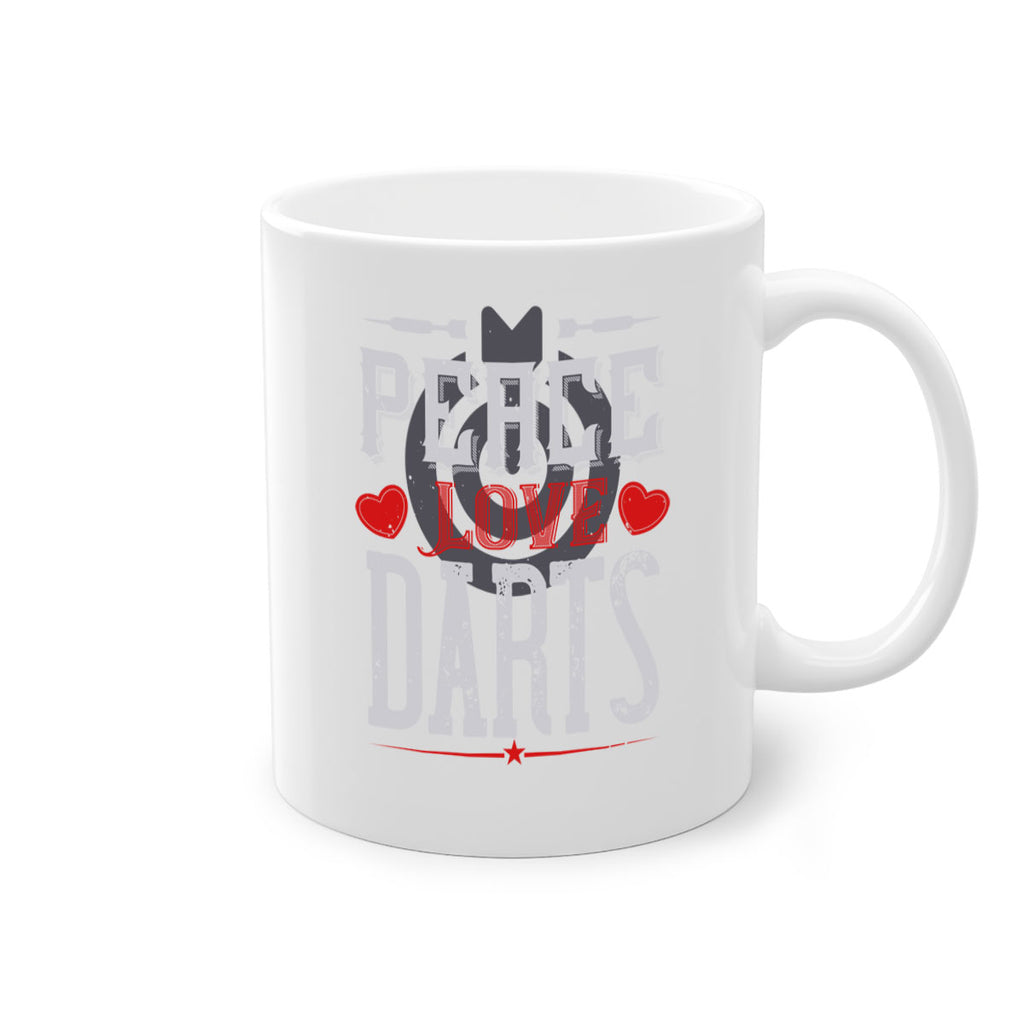 Peace Love Darts 1875#- darts-Mug / Coffee Cup