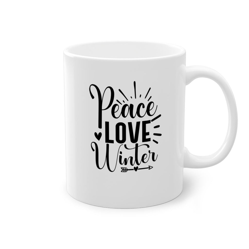 Peace Love Winter 331#- winter-Mug / Coffee Cup