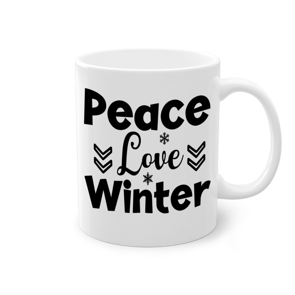 Peace Love Winter333#- winter-Mug / Coffee Cup