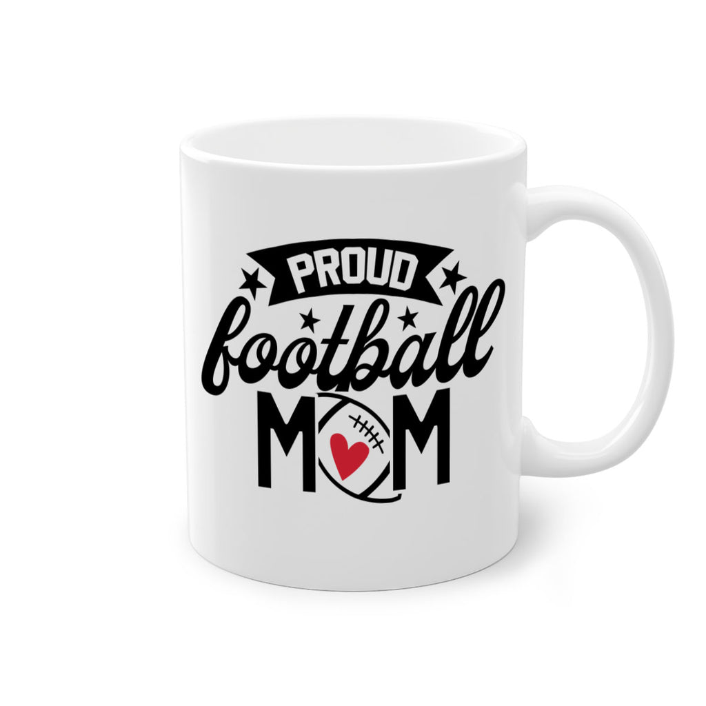 Proud football mom 563#- football-Mug / Coffee Cup