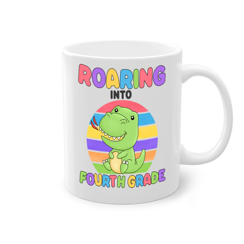 Roaring to 4th Grade Trex 24#- 4th grade-Mug / Coffee Cup