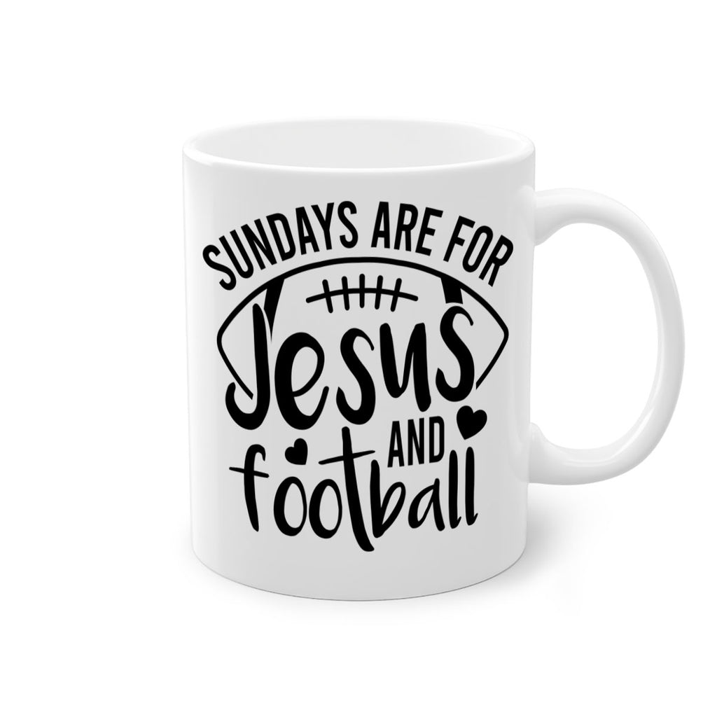 Sundays are for jesus and football 423#- football-Mug / Coffee Cup