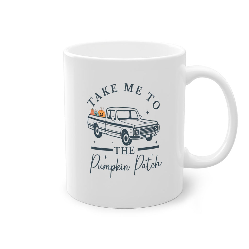 Take Me To The Pumpkin Patch 593#- fall-Mug / Coffee Cup