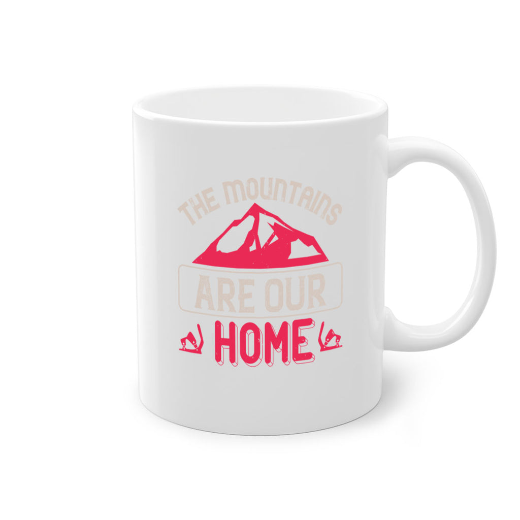 The mountains are our home 194#- ski-Mug / Coffee Cup