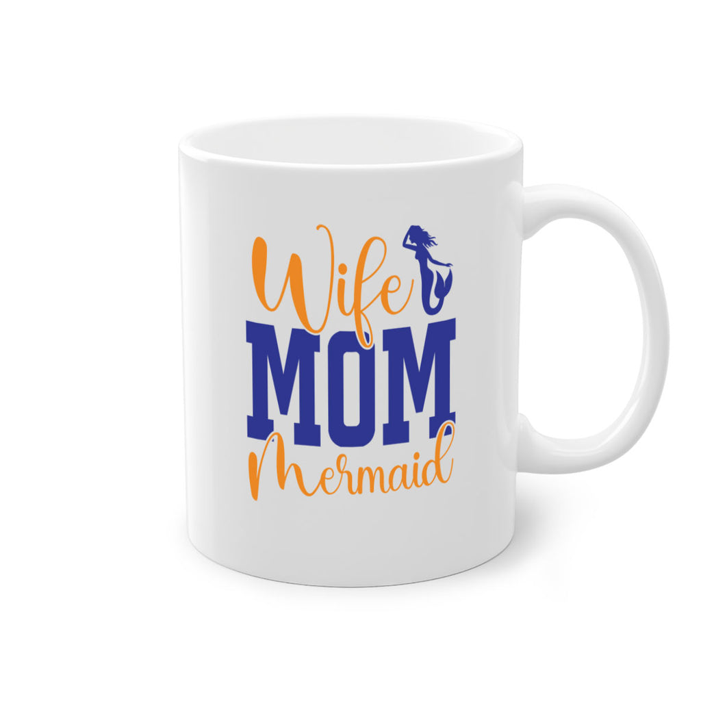 Wife Mom Mermaid 668#- mermaid-Mug / Coffee Cup
