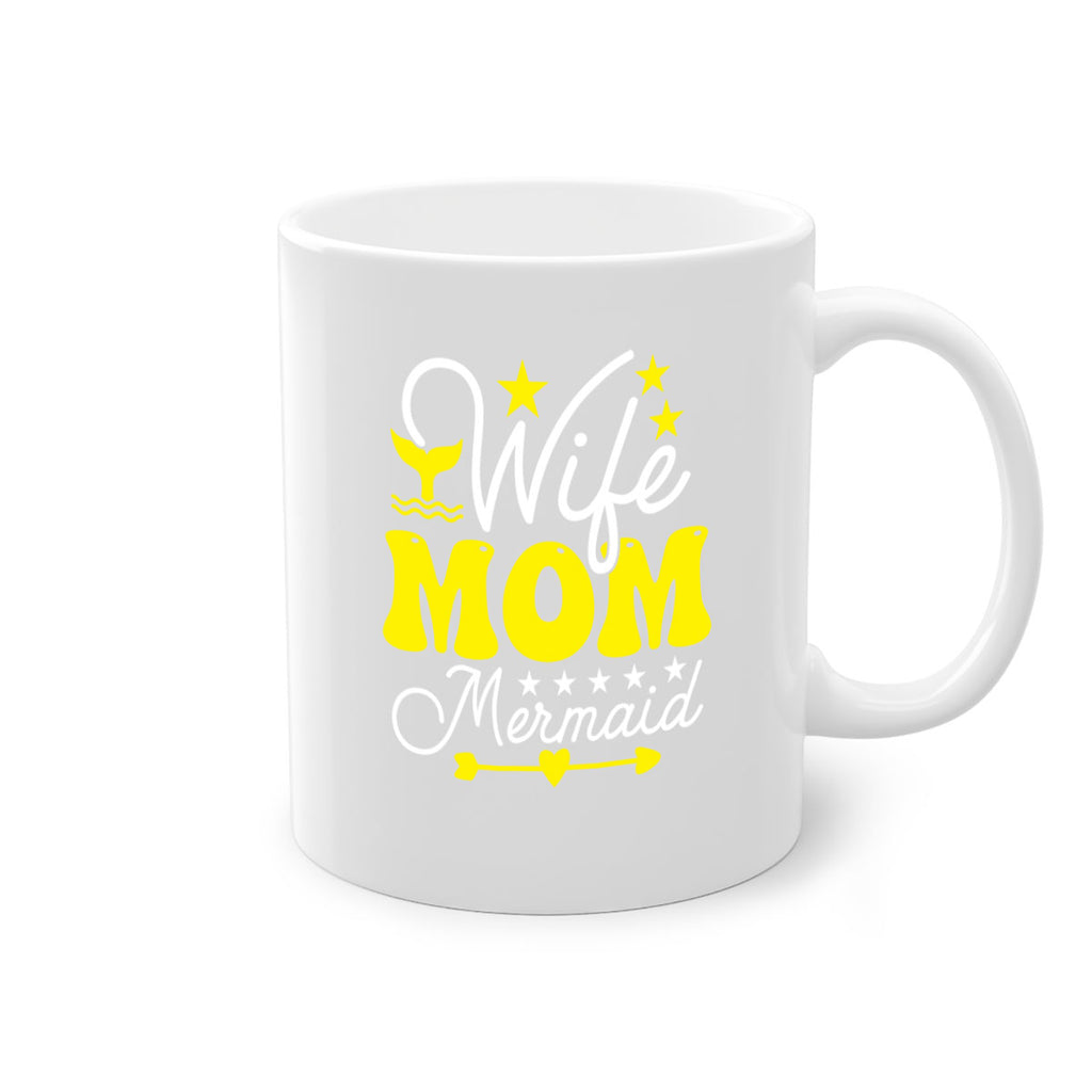 Wife Mom Mermaid 669#- mermaid-Mug / Coffee Cup