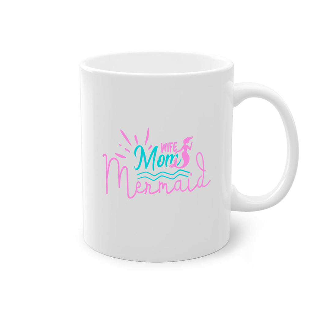 Wife Mom Mermaid 672#- mermaid-Mug / Coffee Cup