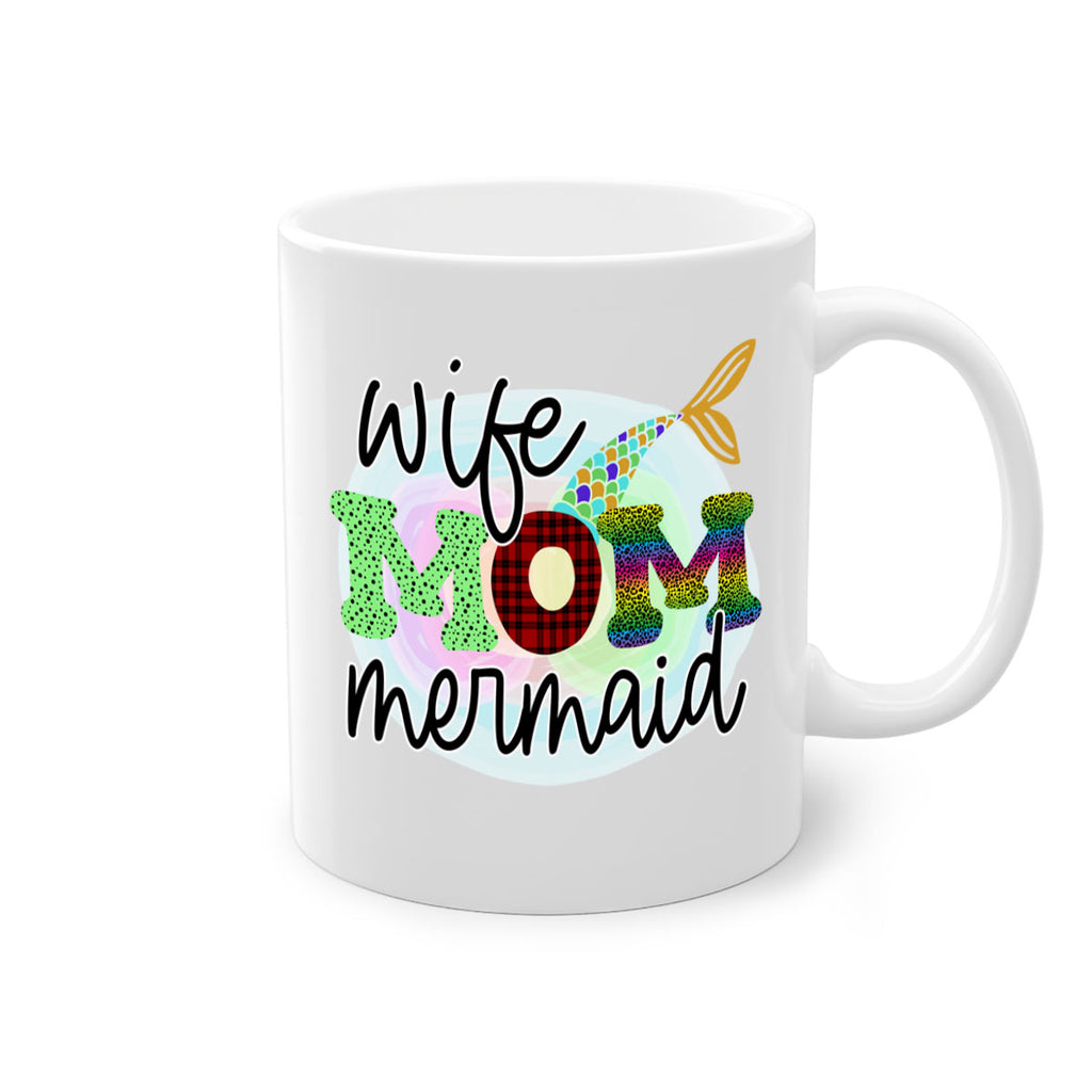 Wife Mom Mermaid 674#- mermaid-Mug / Coffee Cup