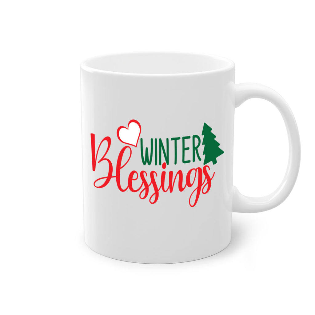 Winter Blessings 546#- winter-Mug / Coffee Cup