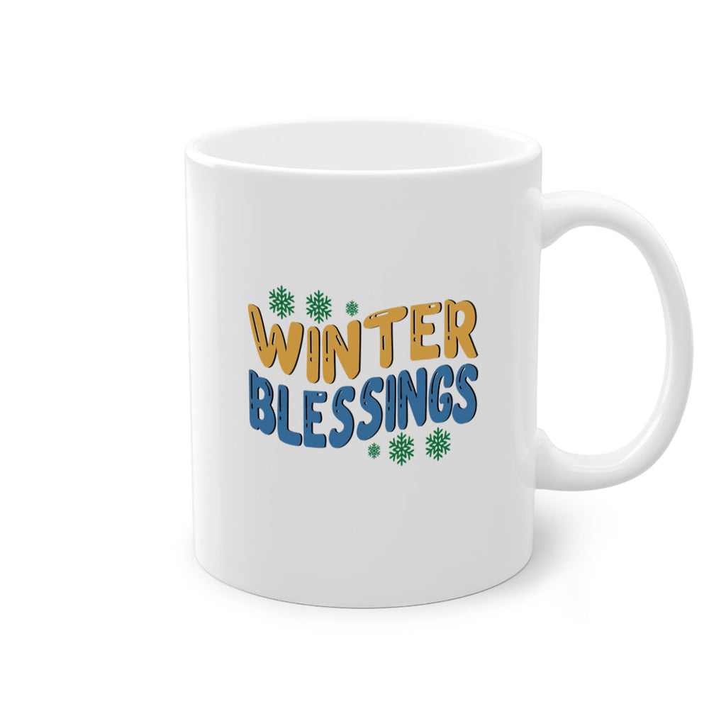 Winter Blessings 547#- winter-Mug / Coffee Cup