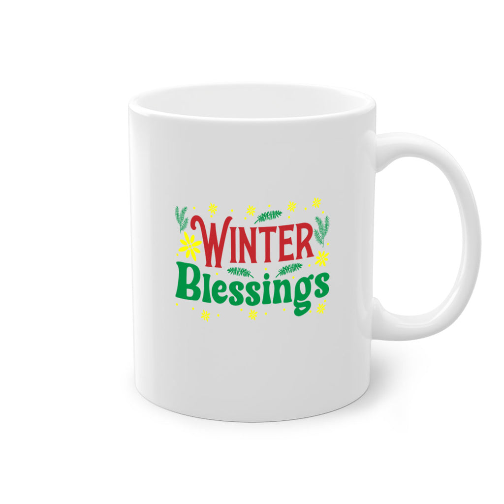 Winter Blessings 548#- winter-Mug / Coffee Cup