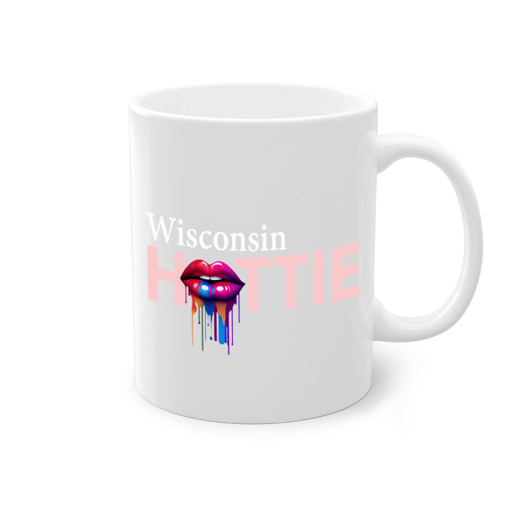 Wisconsin Hottie with dripping lips 123#- Hottie Collection-Mug / Coffee Cup