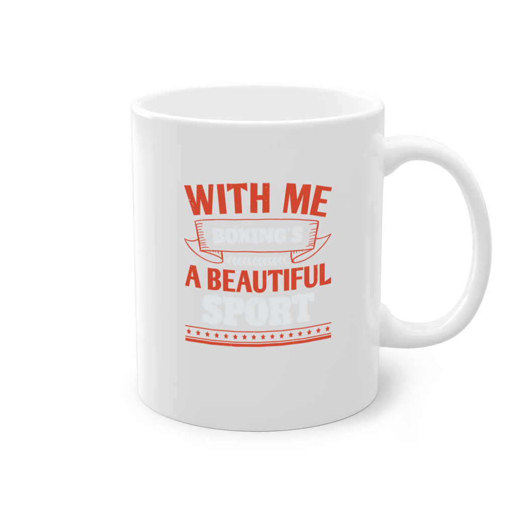 With me boxings a beautiful sport 1736#- boxing-Mug / Coffee Cup