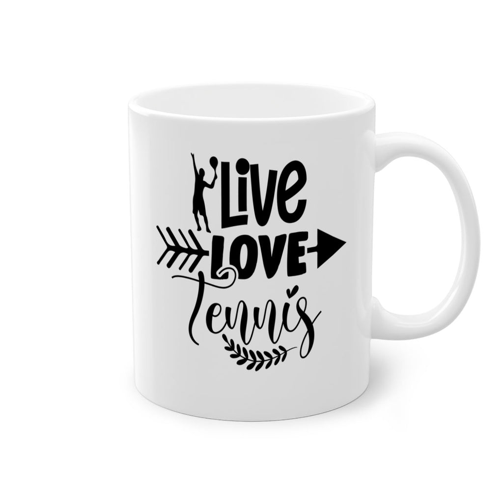 live love Tennis 818#- tennis-Mug / Coffee Cup
