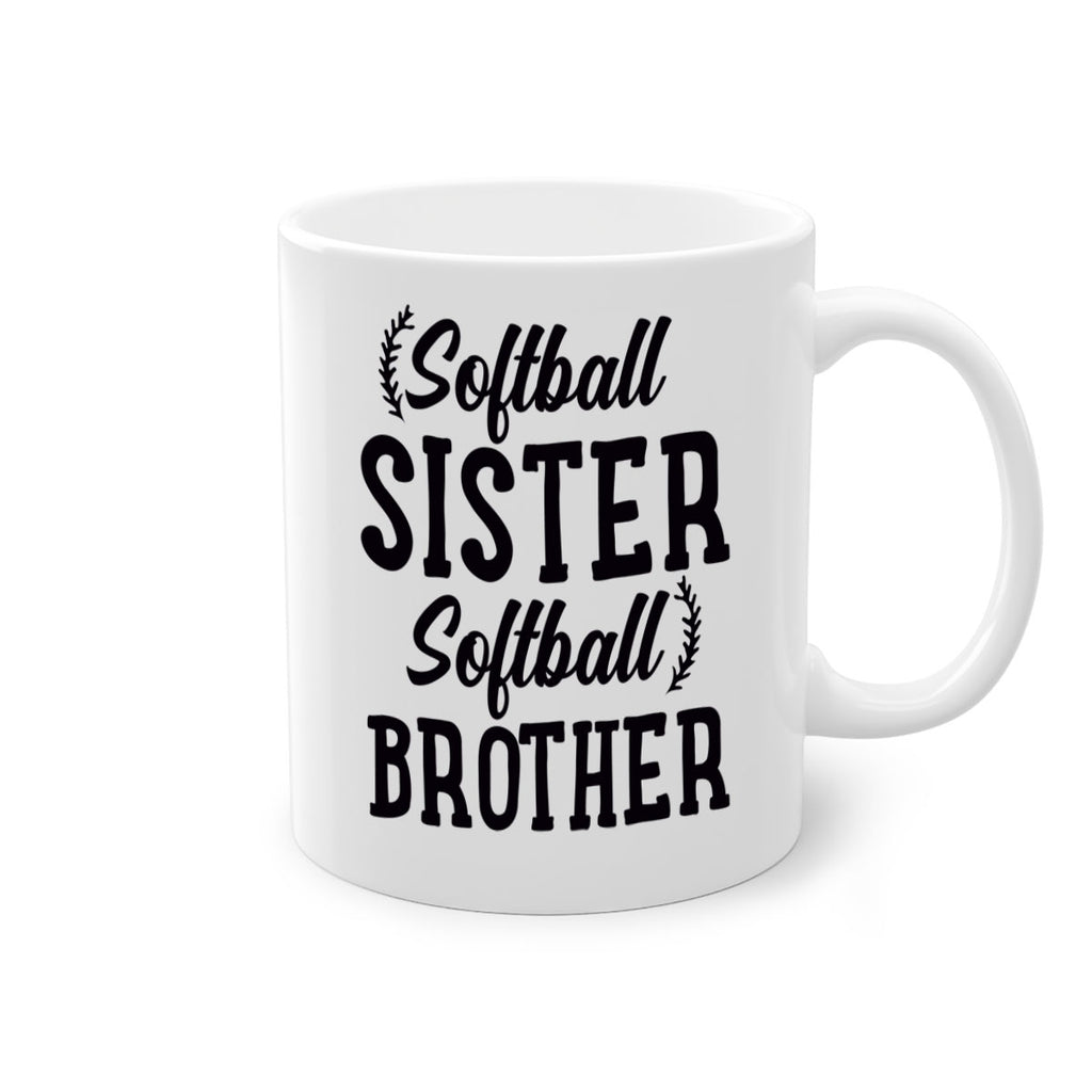 softball sister softball brother 2273#- softball-Mug / Coffee Cup