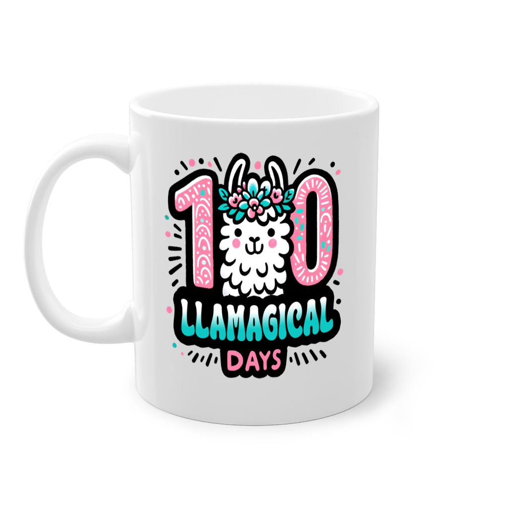 100 Llamagical Days Sublimation 35#- 100 days-Mug / Coffee Cup