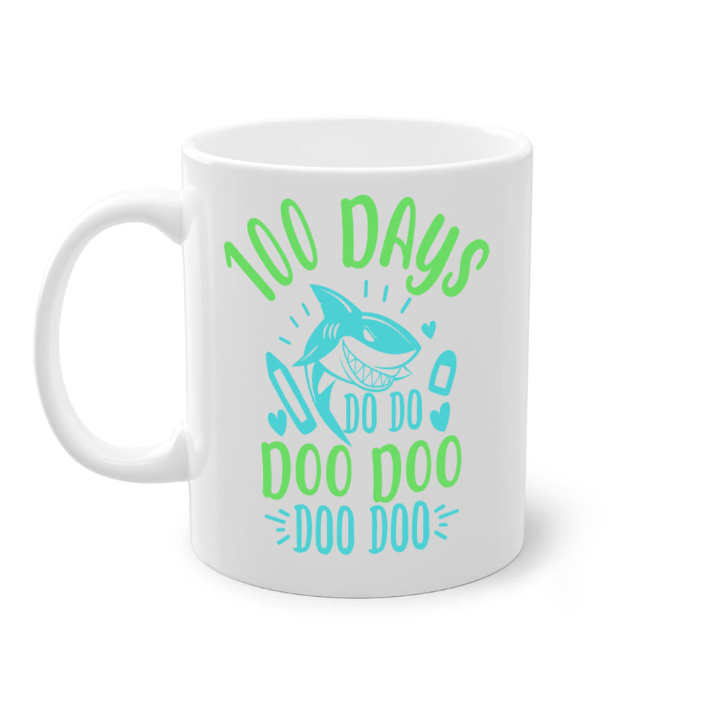100 days shark doo doo 21#- 100 days-Mug / Coffee Cup