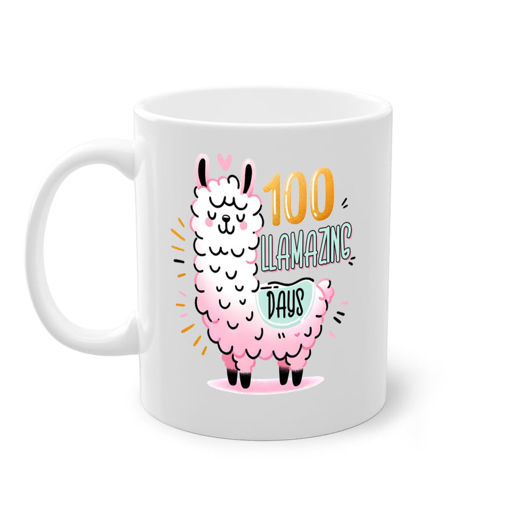 100th Day of School Llama 39#- 100 days-Mug / Coffee Cup