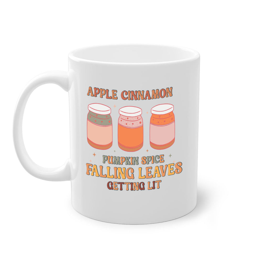 Apple Cinnamon Pumpkin Spice Falling Leaves Getting Lit 12#- fall-Mug / Coffee Cup