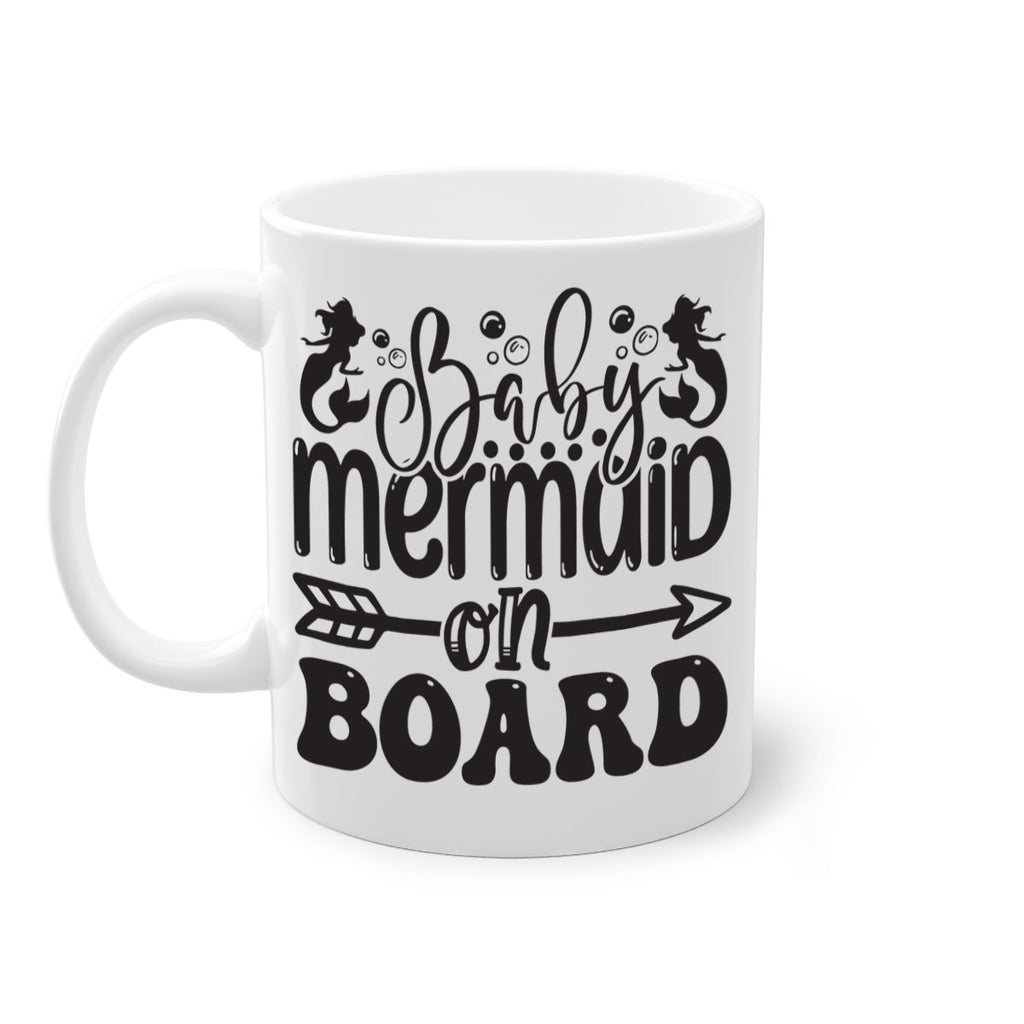 Baby mermaid on board 34#- mermaid-Mug / Coffee Cup
