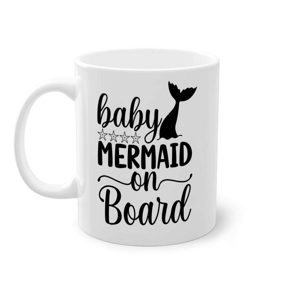 Baby mermaid on board 36#- mermaid-Mug / Coffee Cup