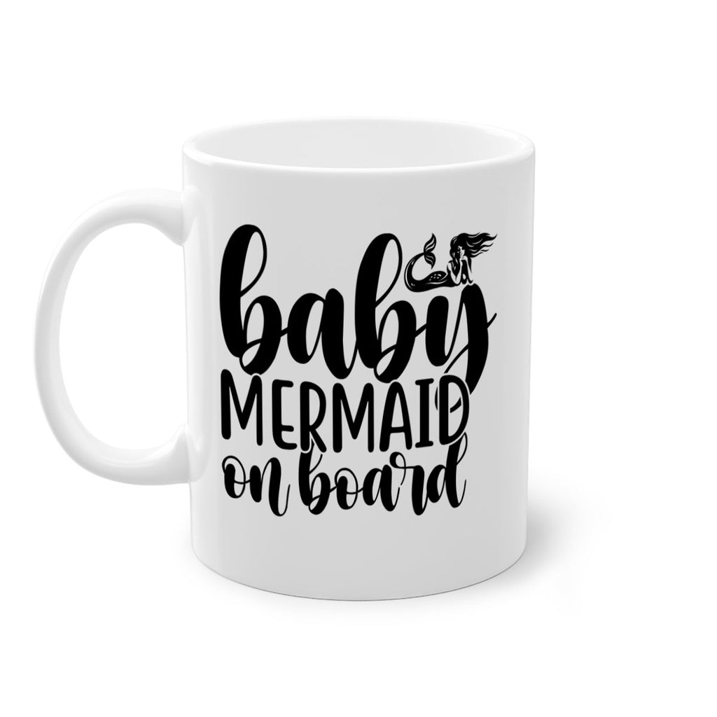Baby mermaid on board 41#- mermaid-Mug / Coffee Cup