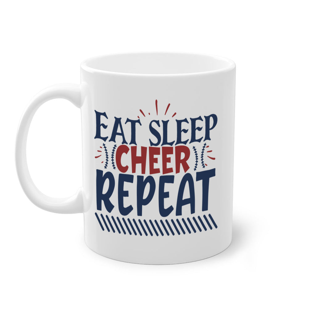 Eat sleep cheer repeat 1547#- football-Mug / Coffee Cup