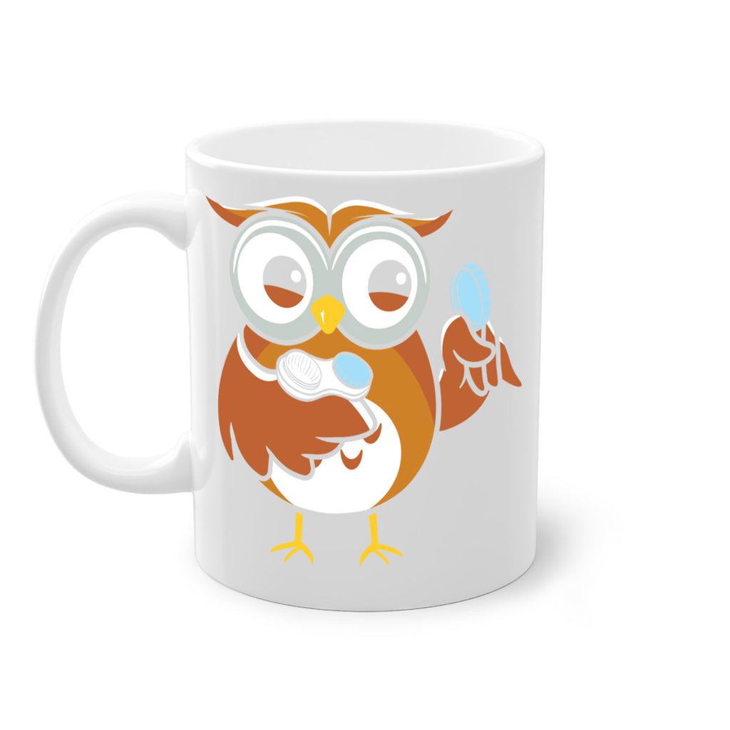Funny Owl Contact Lens Case A TurtleRabbit 6#- owl-Mug / Coffee Cup