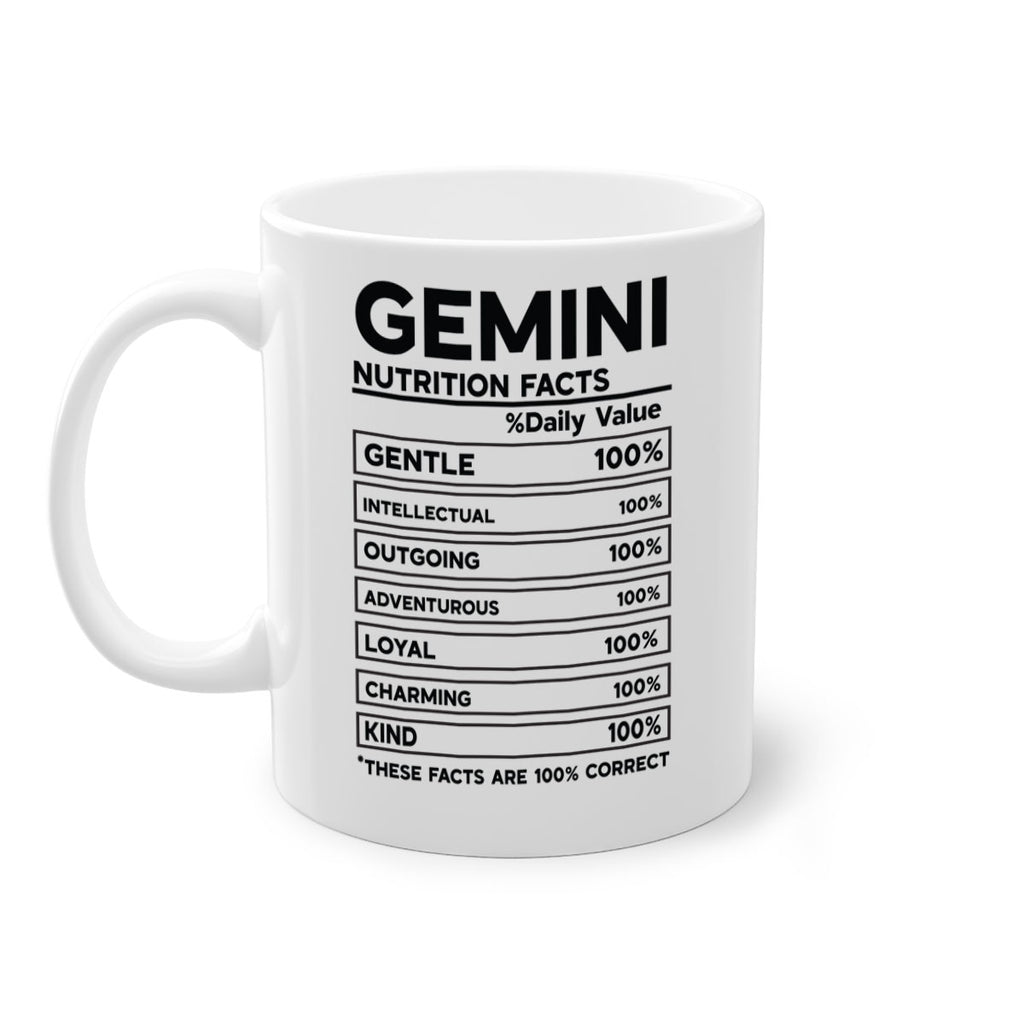 Gemini Nutrition Facts 220#- zodiac-Mug / Coffee Cup