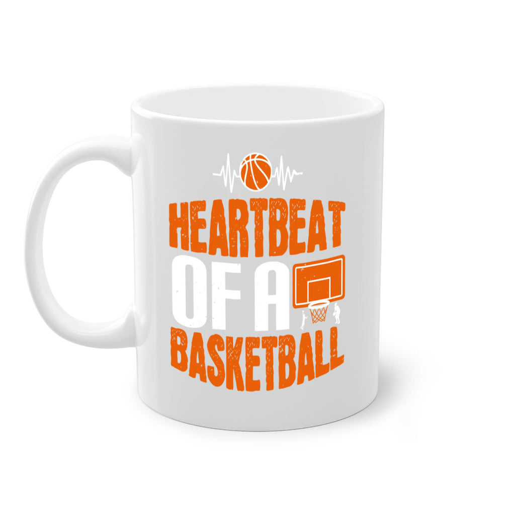 Heartbeat of a basketball 1191#- basketball-Mug / Coffee Cup