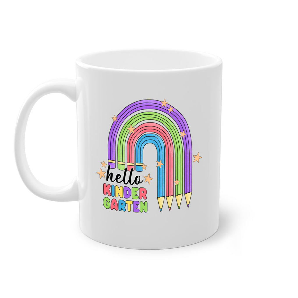 Hello Kindergarten Pencil Rainbow 4#- Kindergarten-Mug / Coffee Cup
