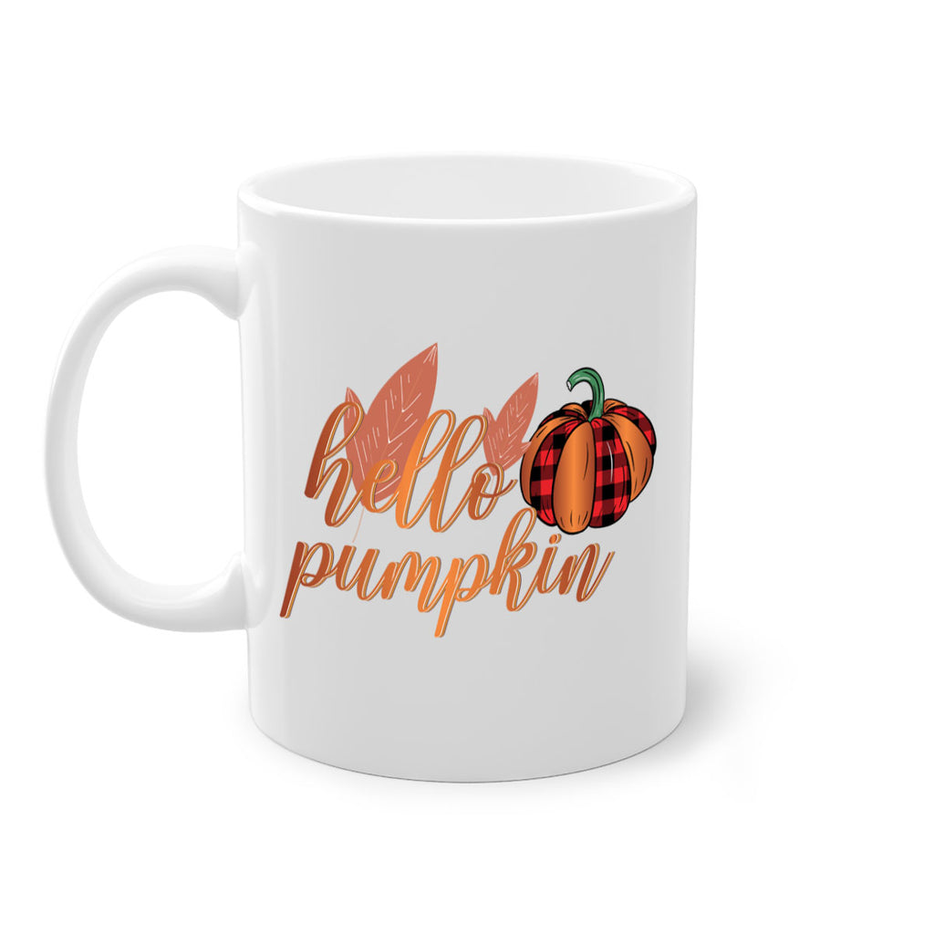 Hello Pumpkin 294#- fall-Mug / Coffee Cup