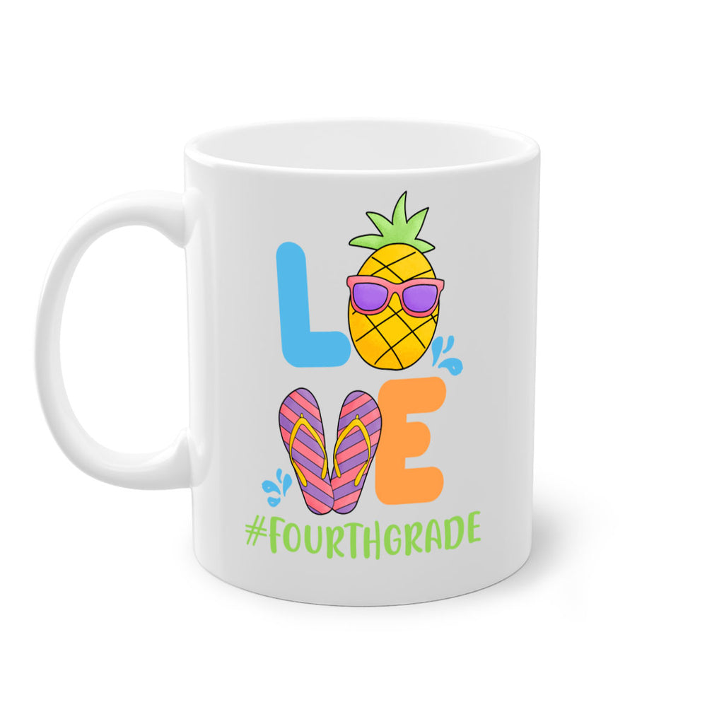 LOVE 4th Grade Summer Pineapple 18#- 4th grade-Mug / Coffee Cup