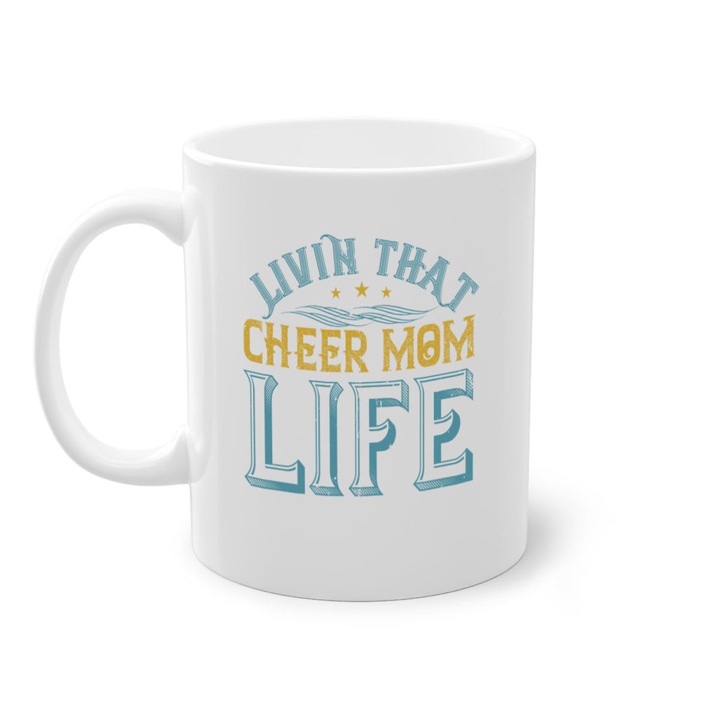 Livin that cheer mom life 786#- football-Mug / Coffee Cup