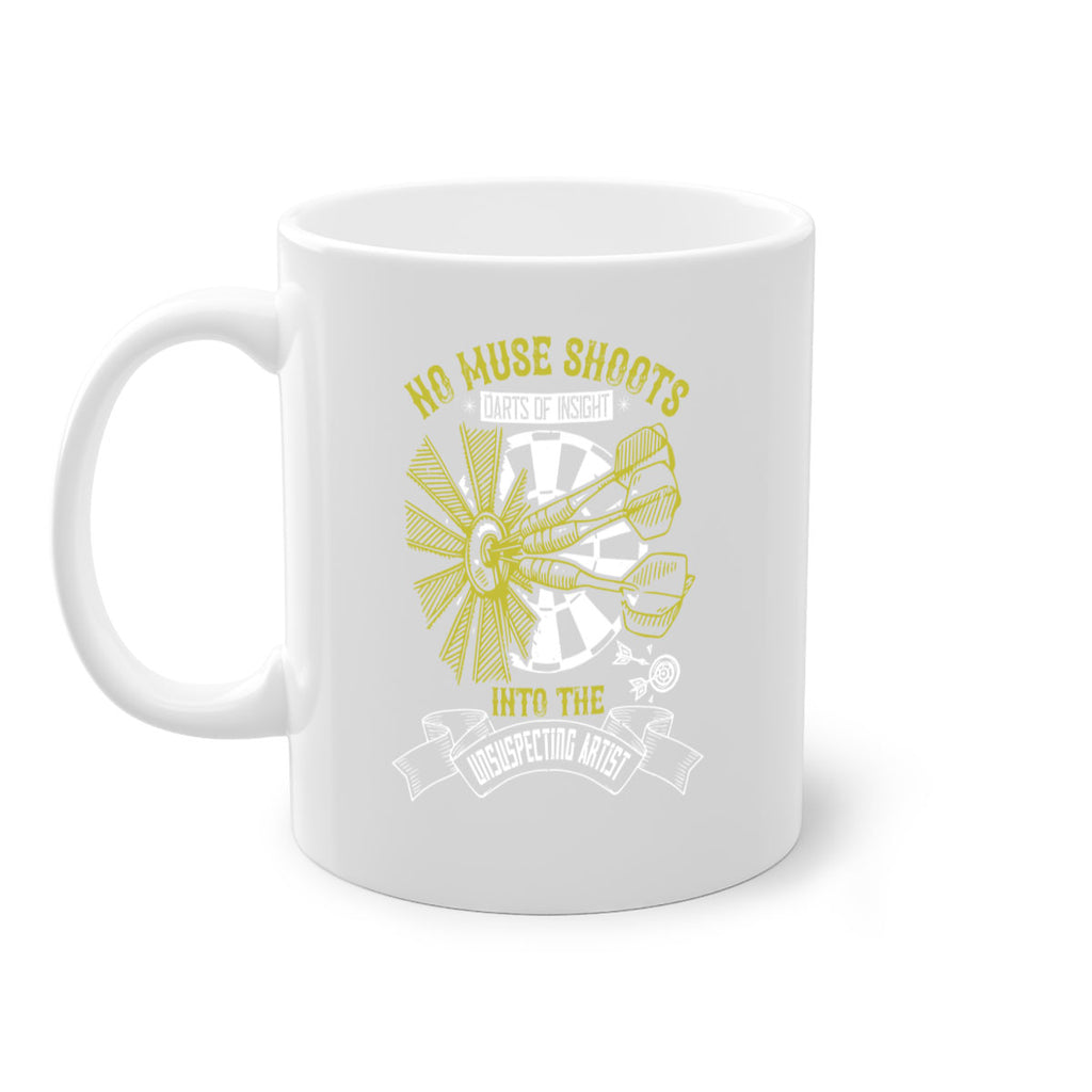 No muse shoots darts of insight into the unsuspecting artist 1914#- darts-Mug / Coffee Cup